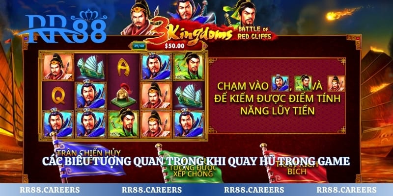 Các biểu tượng quan trọng khi quay hũ trong game